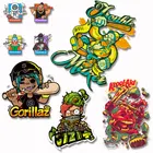 Наклейки для одежды, с принтом аниме, стирающиеся