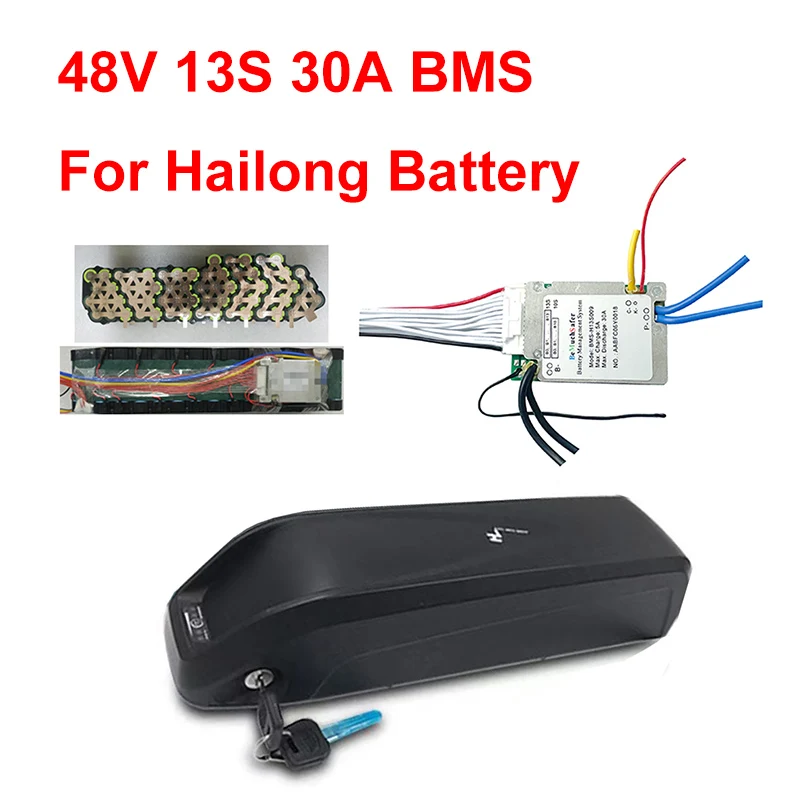 BeMuchSafer 48 В 13S30A BMS отдельный порт 13S 30A Hailong Parrot 18650 3 6 для электронного велосипеда