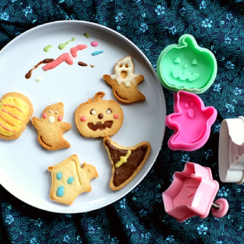 Halloween Pumpkin Skull Cake Mold Aluminum Alloy Pan Baking Tin Tray Trays For Kitchen Tool |