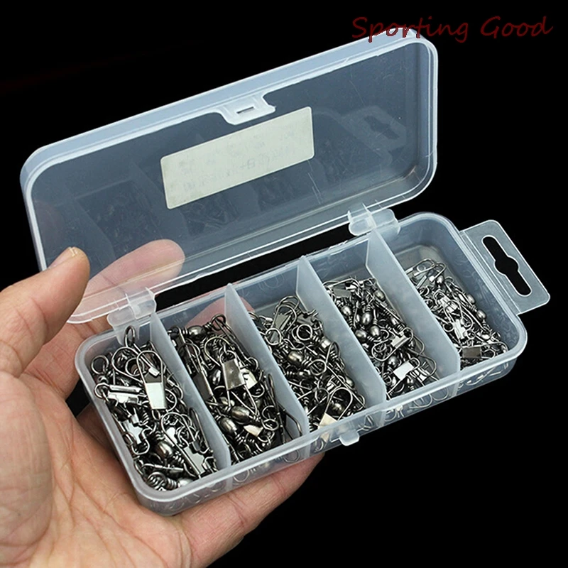 

5 Types 2-Way A-Line Durable Fishing Swivels Connectors Parts Fishing Tackle