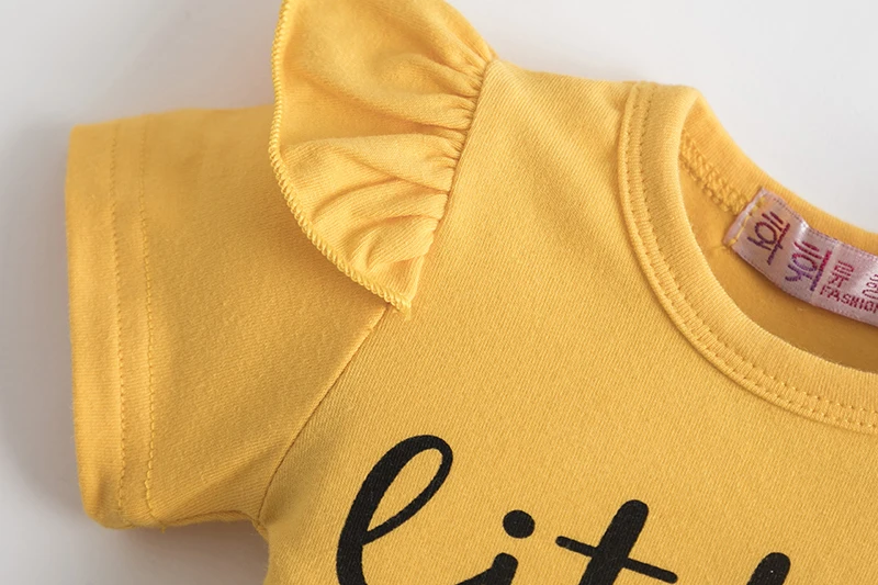 Комплект одежды для новорожденных топы с короткими рукавами и принтом маленьких