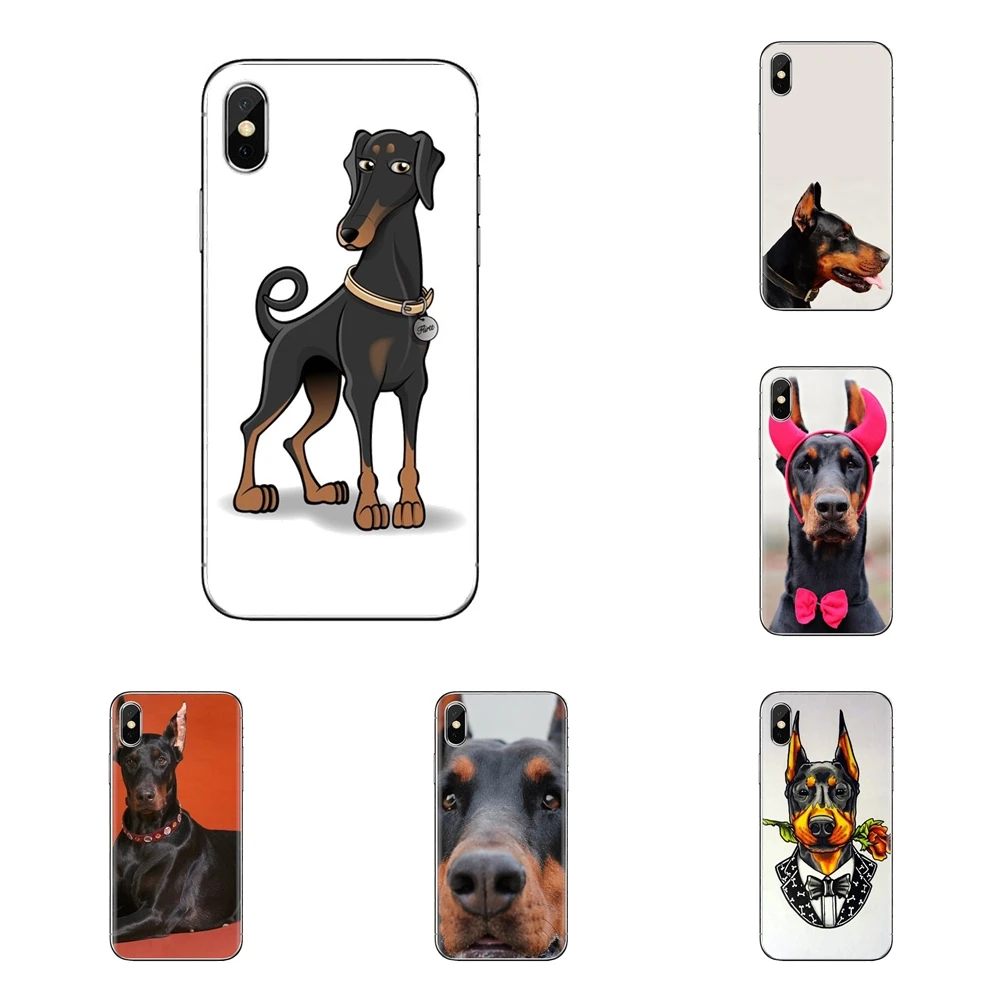 Transparent Soft Shell Covers For Xiaomi Redmi 4A S2 Note 3 3S 4 4X 5 Plus 6 7 6A Pro Pocophone F1 funny Dachshund doberman |