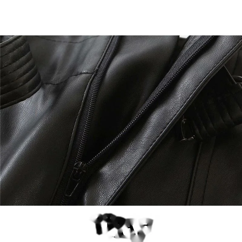 

Women's Chic Fashion With Belt Faux Leather Shorts High Tail Zipper Fly Bags Women's Short Pants