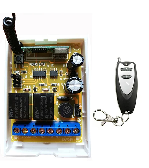 DC12V DC24V 2CH Радиоуправление ler RF беспроводное реле дистанционное управление