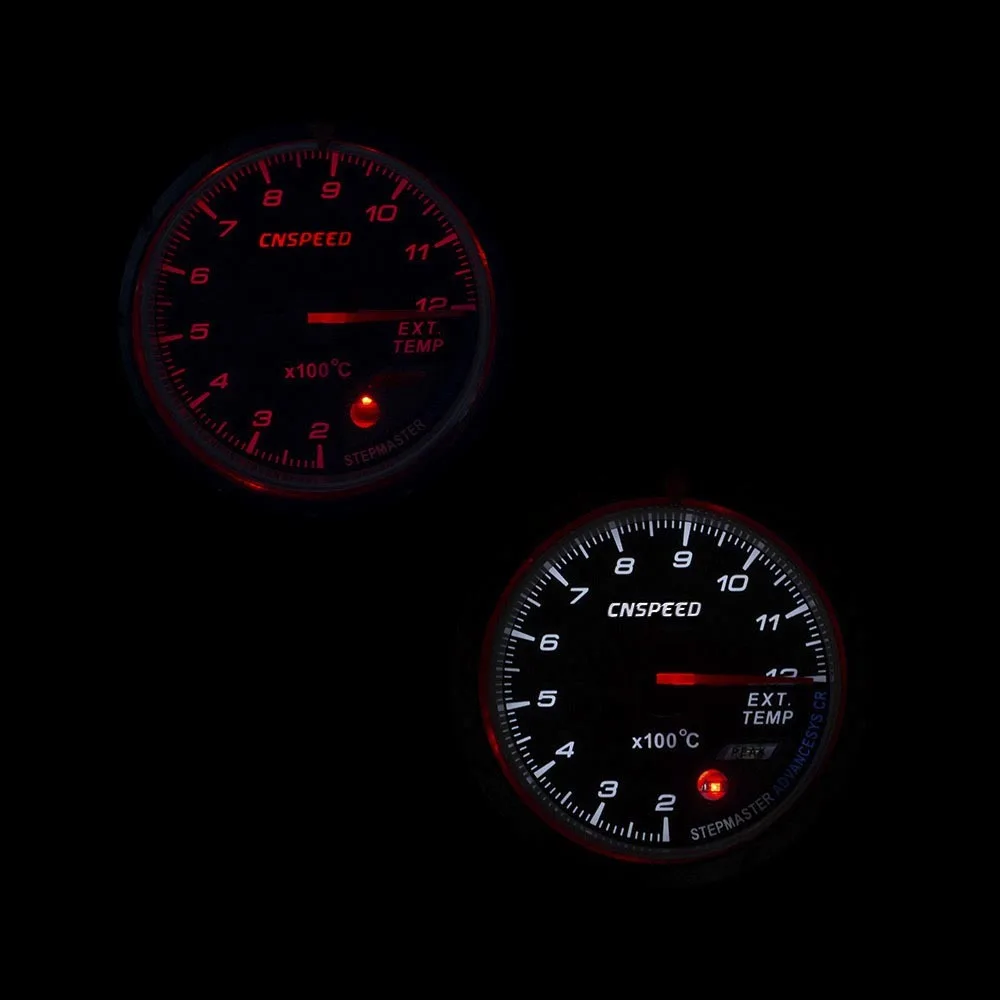 CNSPEED 60 мм вольт метр Температура воды Температура масла Датчик турбо Boost датчик масла пресс метр выхлопных газов датчик температуры EGT/EXT Вакуумный датчик