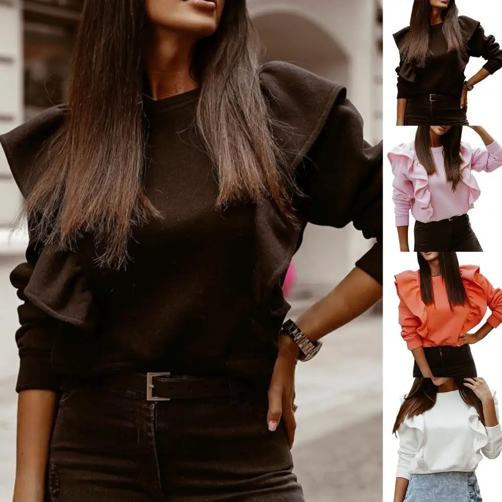 

Рубашка с оборками на рукавах, 4 цвета