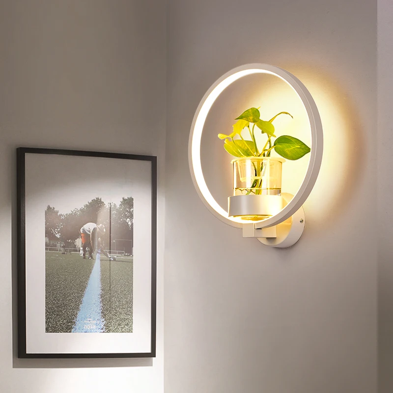 Многоцветная готовая акриловая современная светодиодная настенная лампа для