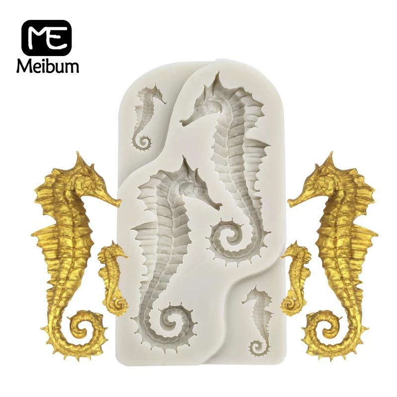 Meibum в форме морского конька силиконовая форма для помадки торта Жевательная