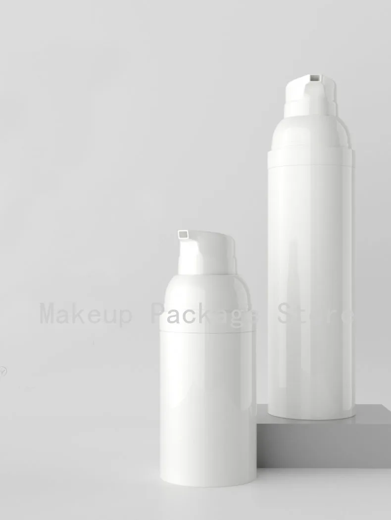 

30ml50ml75ml 30pcs White PP Empty Airless Cosmetic Lotion Pump Bottle, DIY Foundation Vacuum Container, Portable Travel Package