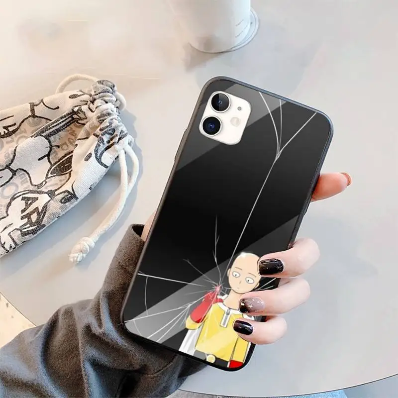 

Anime One Punch Man Phone Case for iPhone 11 12 pro XS MAX 8 7 6 6S Plus X 5S SE 2020 XR mini