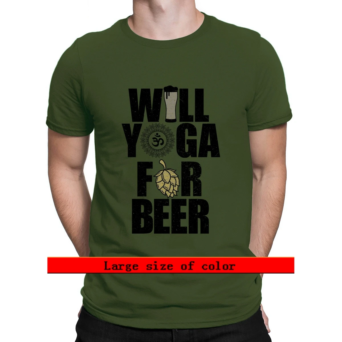 

Will Yoga For Beer 2021 T Shirt New Fashion Spring Autumn Sunlight Short Sleeve Pattern Euro Size S-3xl Custom Natural Shirt