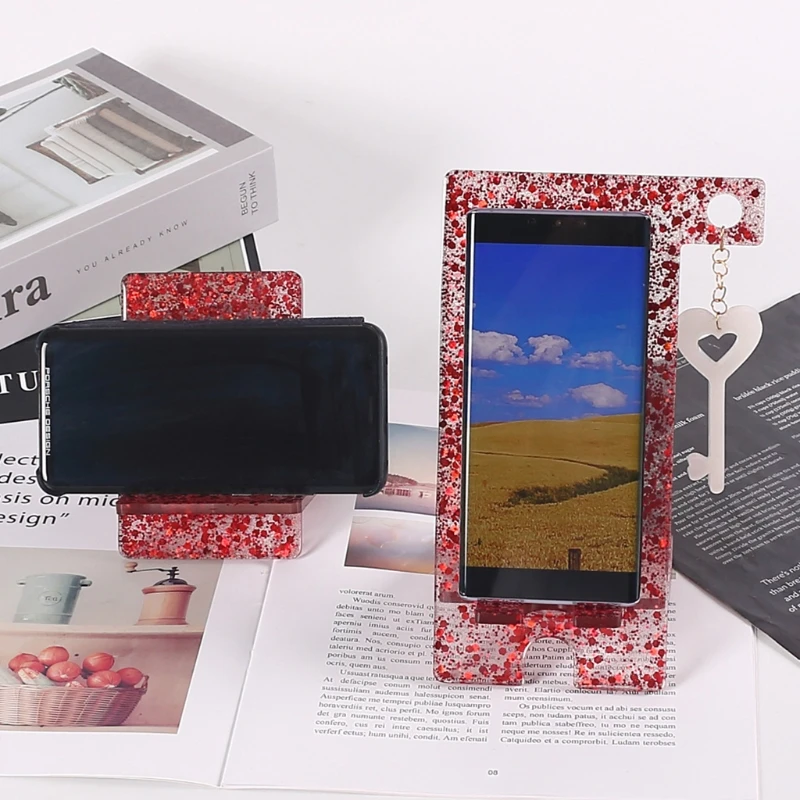 

Phone Stand Epoxy Resin Mold Mobile Phone Holder Silicone Mould DIY Crafts Mold