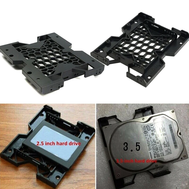 

High Quality 1pc 5.25" To 3.5" 2.5" Tray Bracket Mounting Cooling Fan HDD Adapter SSD Hard Drive