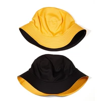 bucket hat women panama men reversible summer sun beach uv protection wide brim yellow hiphop holiday outdoor accessory cap