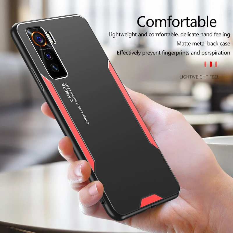 Чехол из алюминиевого сплава для VIVO IQOO 5 Pro жесткая металлическая задняя панель