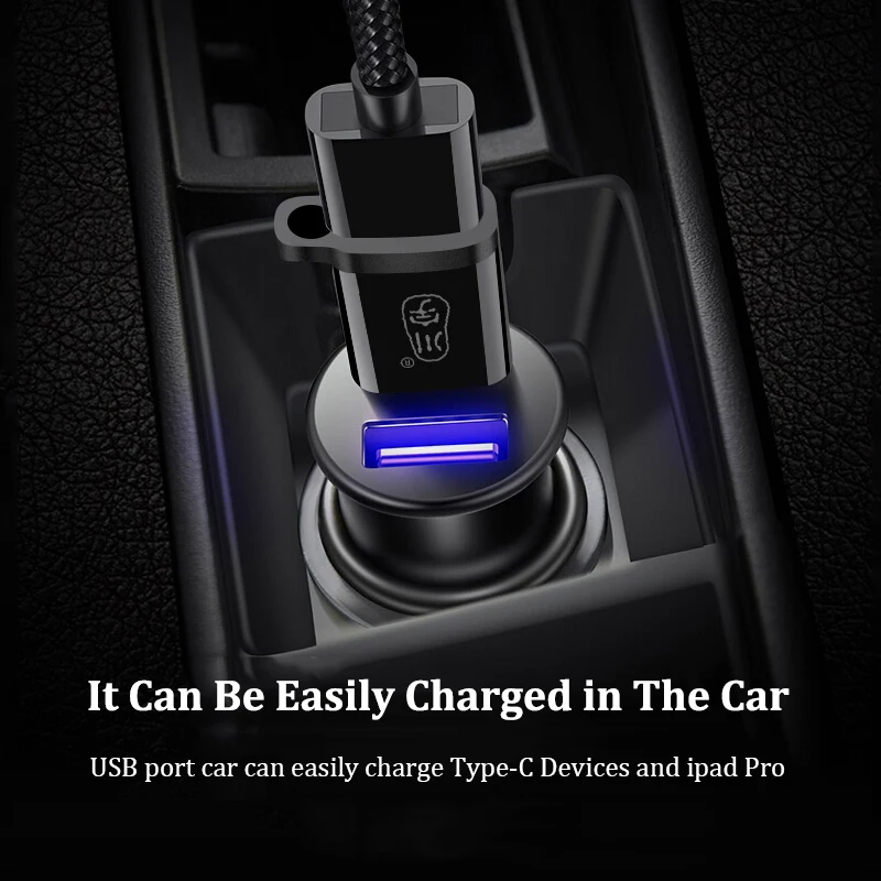 Автомобильный универсальный кабель USB адаптер типа OTG-c для передачи данных