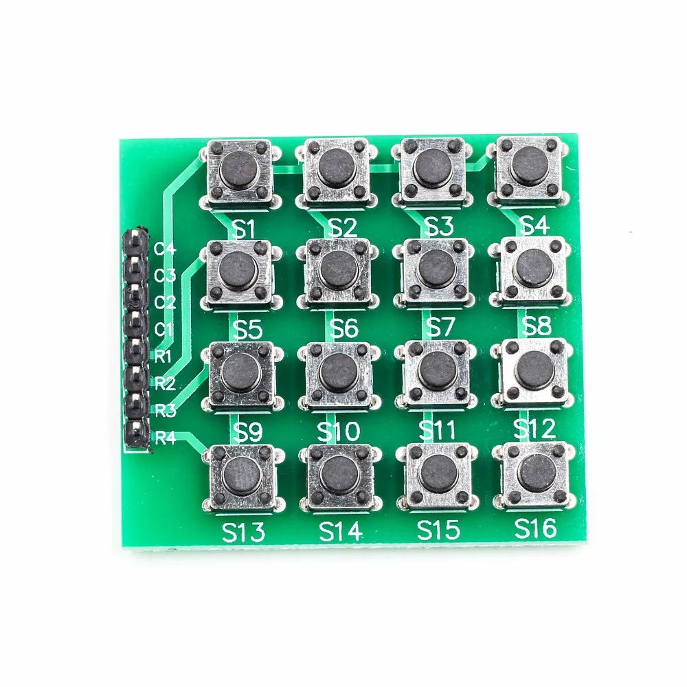 8pin 4x4 4*4 Матрица 16 клавиш клавиатура с кнопочной панелью макетная плата модуль