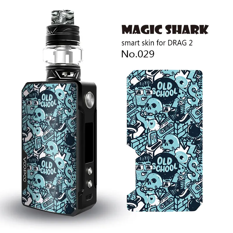 ПВХ в стиле Джокер лист Бэтмен Череп чехол с граффити Стикеры кожи для Voopoo Drag 2