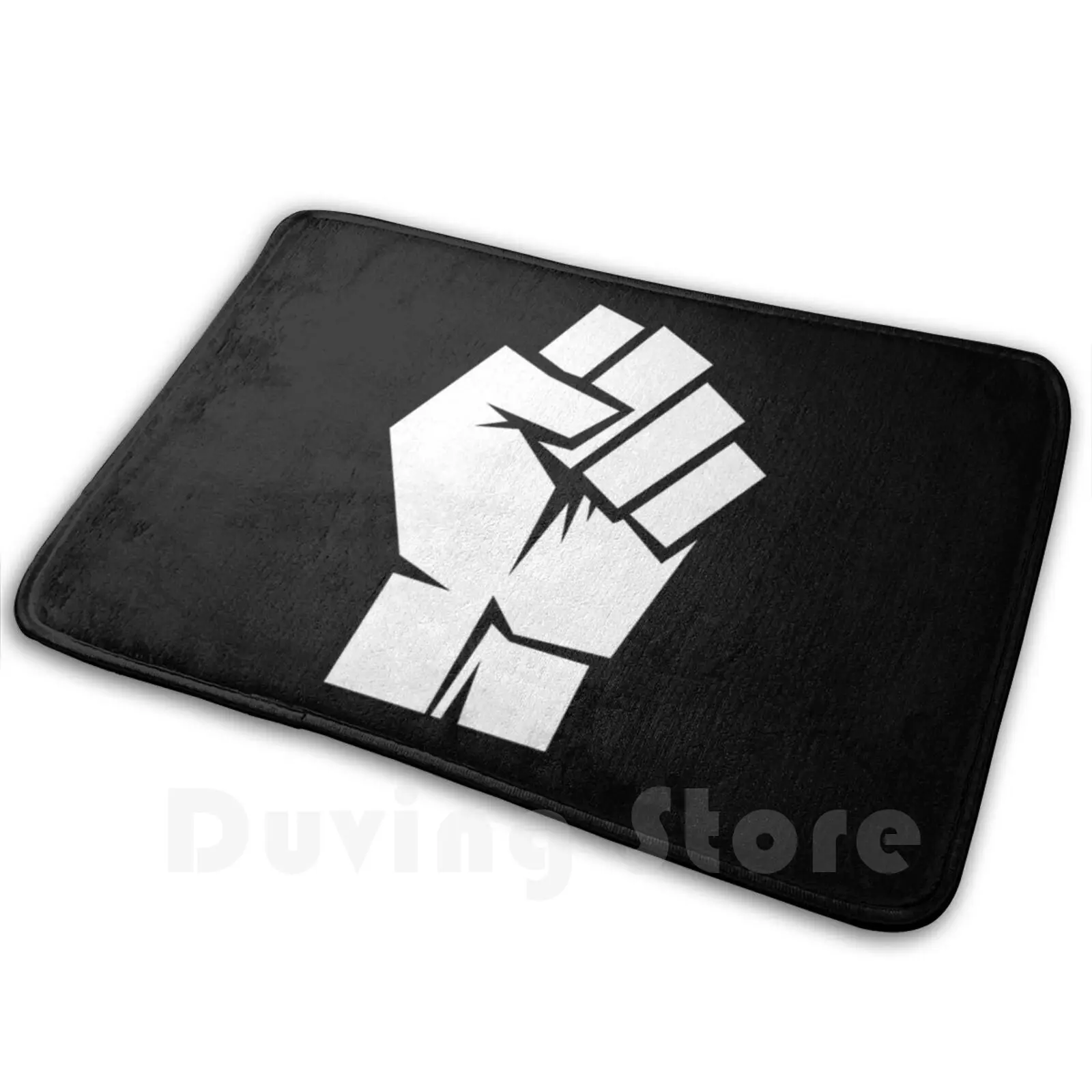 Anarchy Fist Raise White Mat Rug Carpet Anti-Slip Floor Mats Bedroom Anarchy Punk Punks Symbol Anarchist Cool Birthday Music