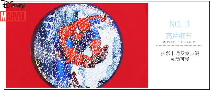 

Marvel Spider-Man Captain America Iron Man Boys Short Sleeve Cotton T-Shirt Flip Sequin Top boys clothes toddler boy clothes