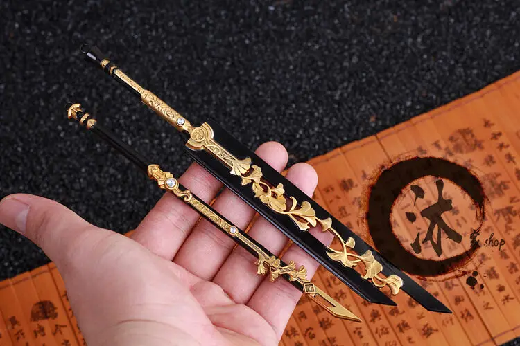Cosmile Dynasty Warri China broadsword heavy sword BJD metal 20 см 2 шт косплей подарок|Талисман| |
