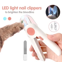 pet nail clippers dog nail clippers with led light stainless steel cat nail scissors cat nail clippers trimmer pet grooming tool