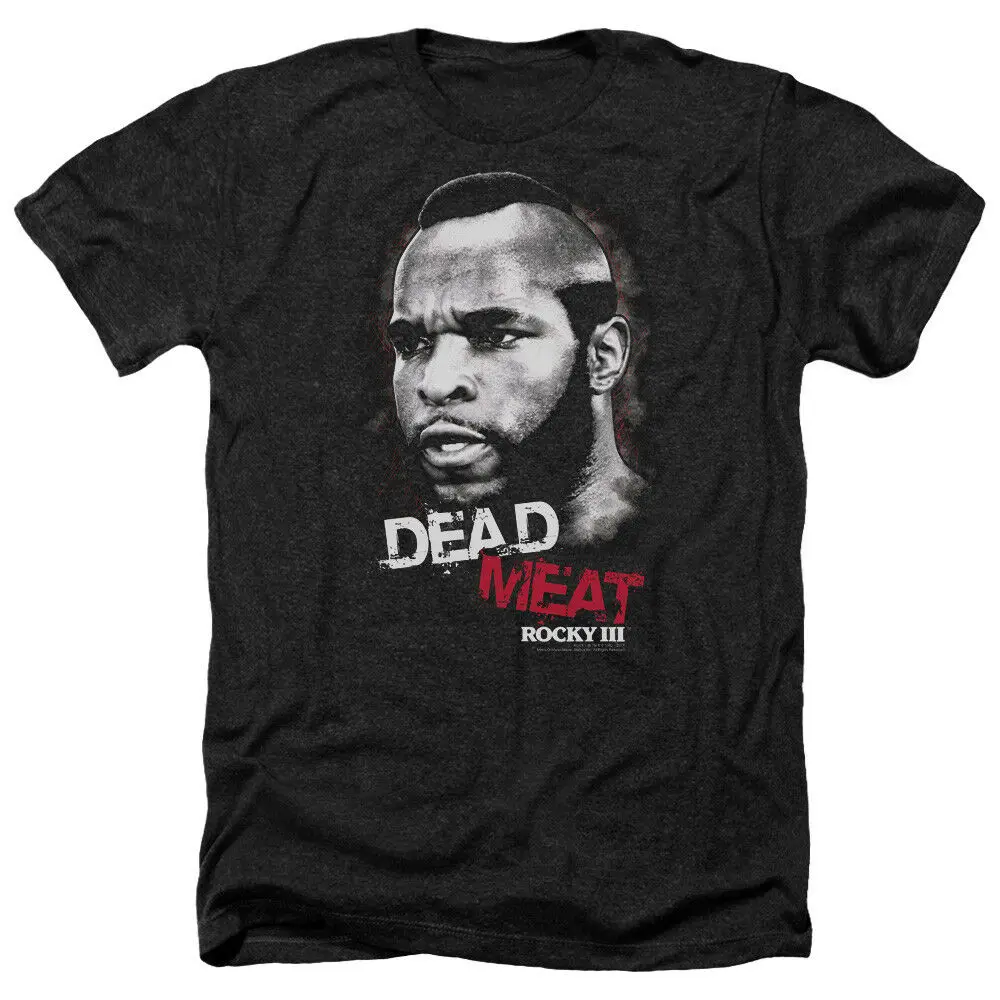 ROCKY III Movie Clubber Lang DEAD MEAT взрослая Хизер футболка все размеры хлопковая Футболка