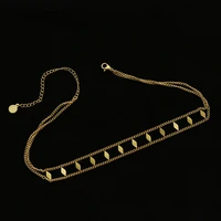 titanium layered wrap choker necklace ol designer t show runway gown sweety boho amazing jewelry