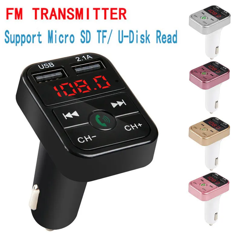 Автомобильный FM передатчик Bluetooth 5 0 приемник TF автомобильный комплект громкой