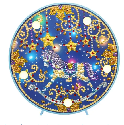 Прямая поставка сделай сам специальная форма алмазная живопись светодиодный