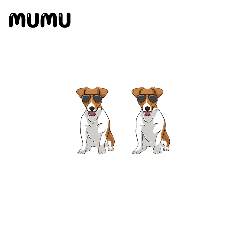 Новинка 2021 серьги-гвоздики Джек Рассел терьер серия собак эпоксидные украшения