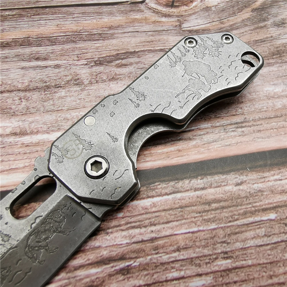 SR 5CR13 складной нож из нержавеющей стали в стиле ретро для кемпинга альпинизма