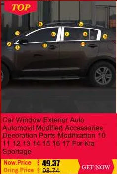 Кузова передний бампер решетка наружная Automovil автомобильный модифицированный аксессуар отделка наклейка полосы Чехлы 18 для Buick Excelle GX
