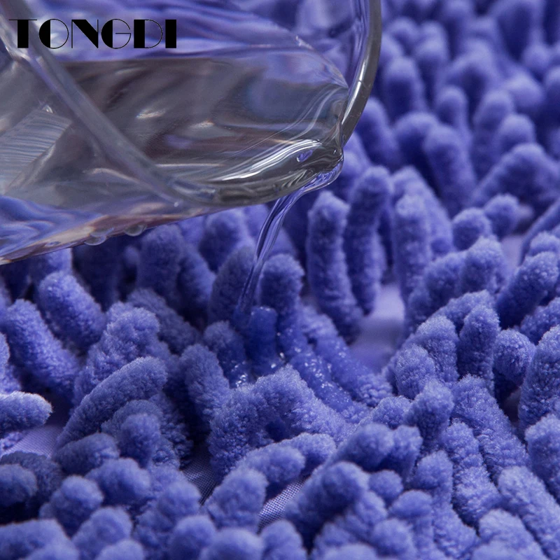 Коврик TONGDI из мягкой микрофибры нескользящий коврик для украшения дома ванной