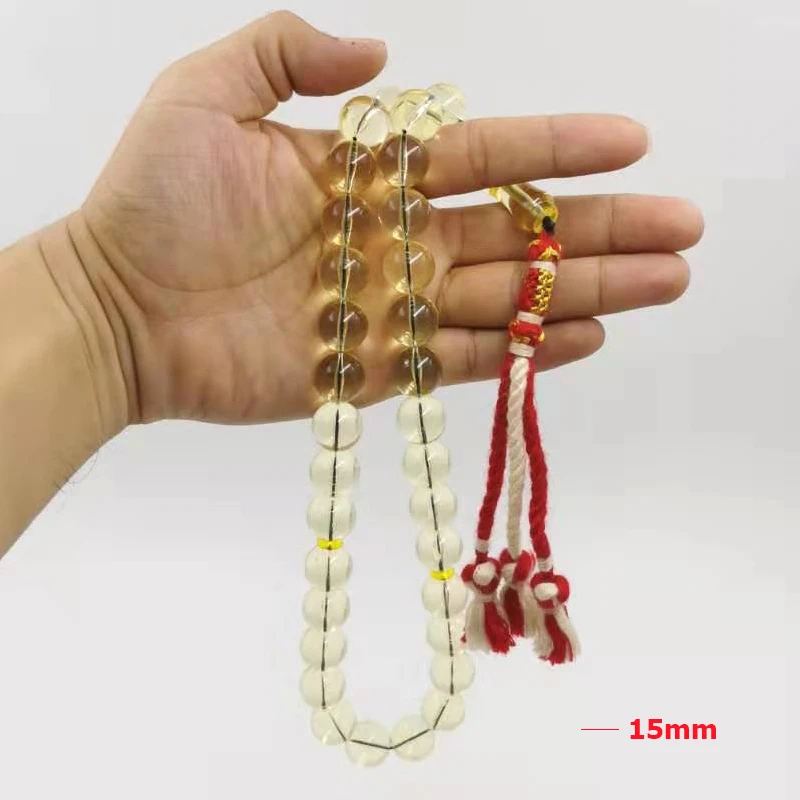 Мусульманские браслеты tasbih синие с цветными полосками из смолы четками ручной