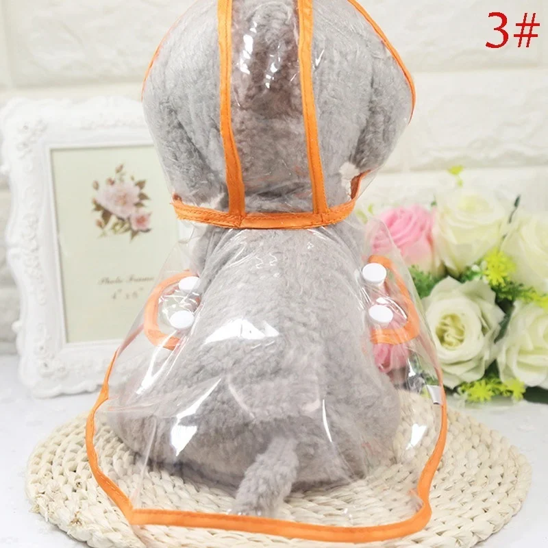

Pet Dog Puppy Transparent Rainwear Raincoat Pet Hooded Waterproof Jacket Clothes