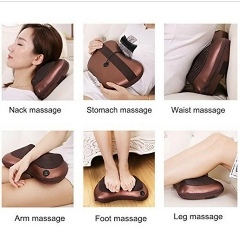 Расслабляющая массажная подушка вибратор электрическая плечевая задняя