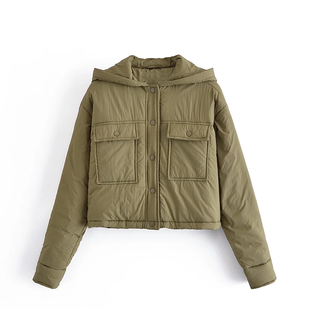 

JC·KILIG 2021 New Pure Hooded Cotton Jacket W66219H