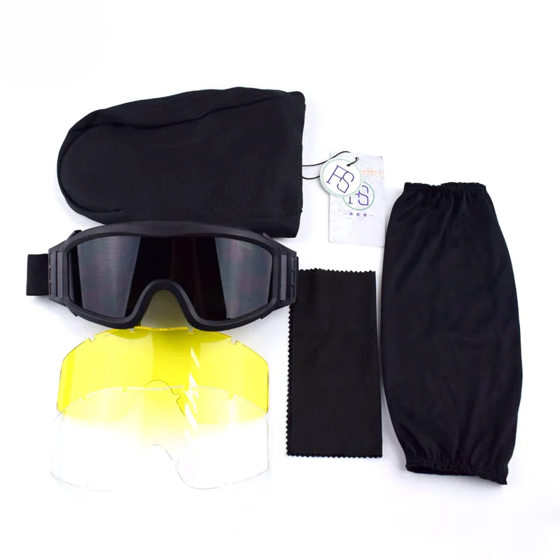 Высококачественные тактические очки военные солнцезащитные для стрельбы с 3