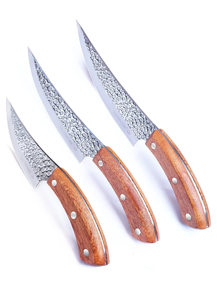 Универсальный нож GAINSCOME для кухни, рыбалки и мясорубки из нержавеющей стали с ручной заточкой, острый. Бесплатная доставка.