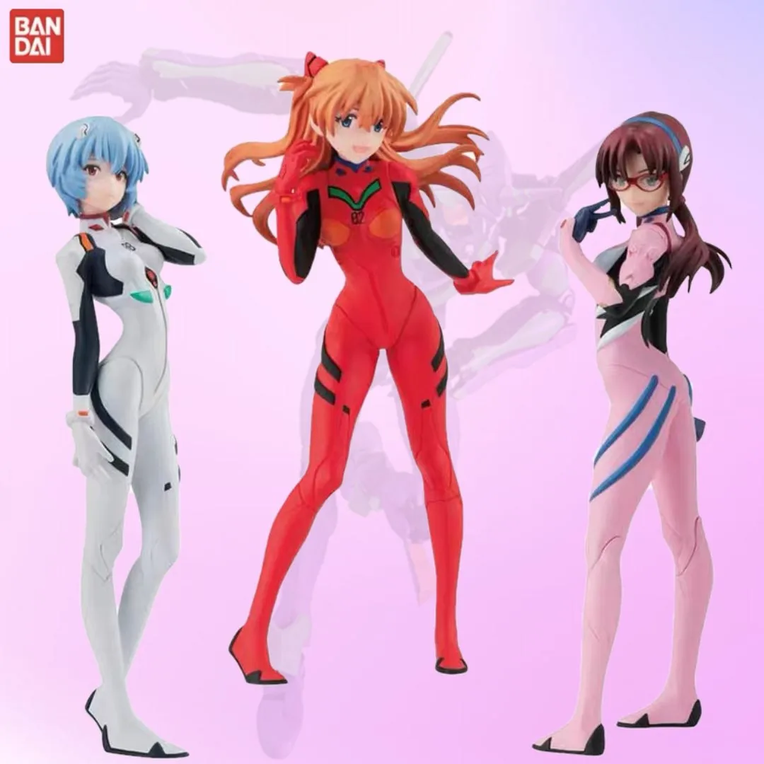 

Bandai Gacha Neon Genesis Evangelion EVA Theater Edition HG02 Asuka Langley Soryu Ayanami Rei Action Figure Model Toys