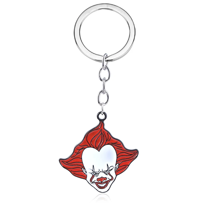 Белый Horror Movie Stephen King's It брелок Pennywise фигура цепочка брелка автомобильный брелок для женщин мужчин подарок на Хэллоуин ювелирные изделия - Цвет: Белый
