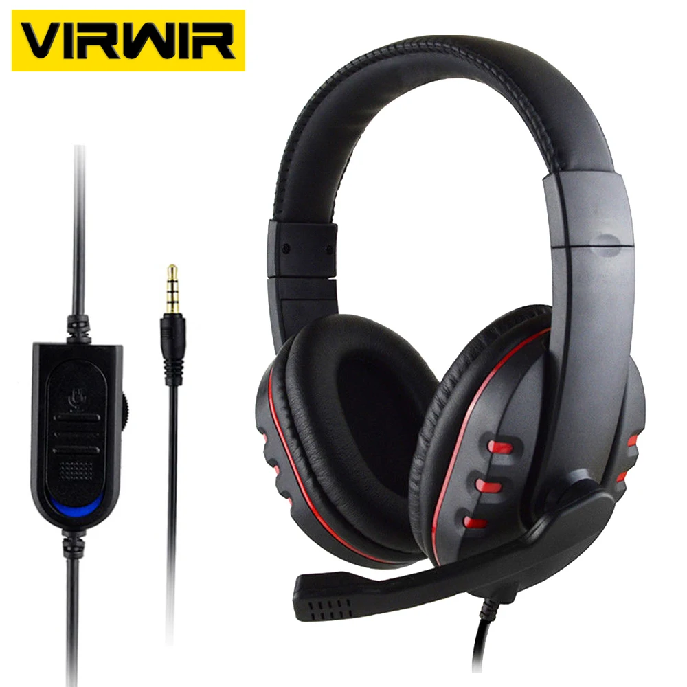 Проводные компьютерные игровые наушники 3 5 мм игровая гарнитура с микрофоном для