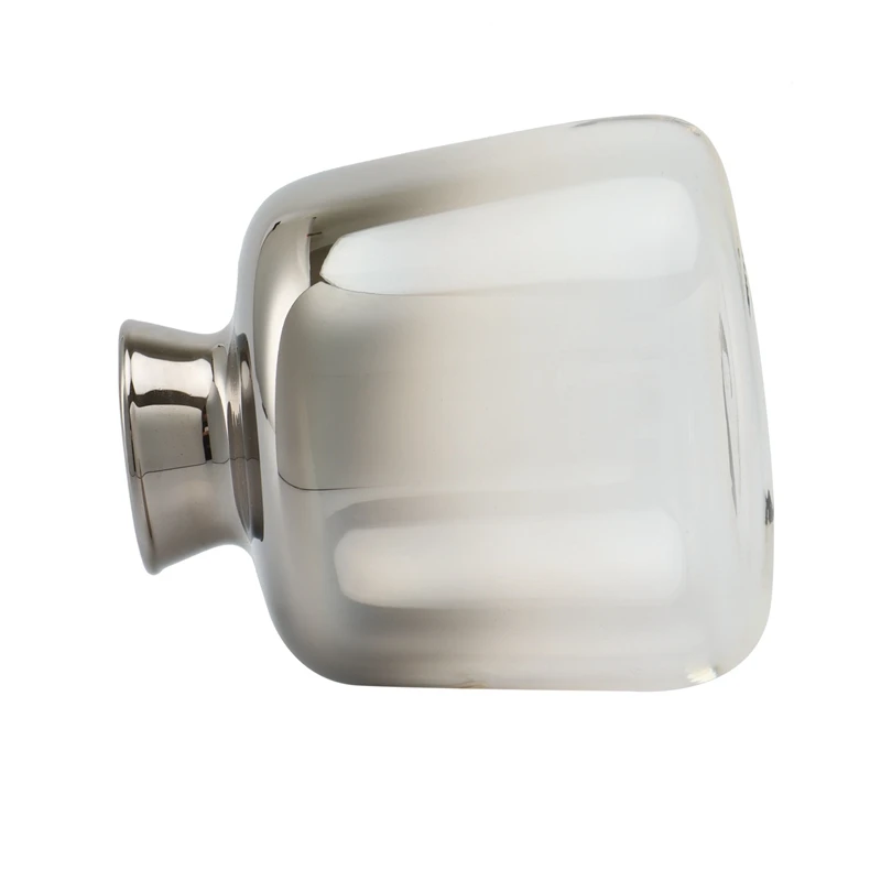 Скандинавская Серебряная стеклянная ваза скандинавские гальванизированные