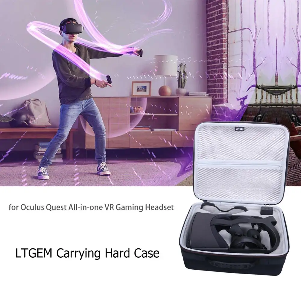 LTGEM Shockproof  EVA Hard Case for Oculus Quest All-in-one VR Gaming Headset
