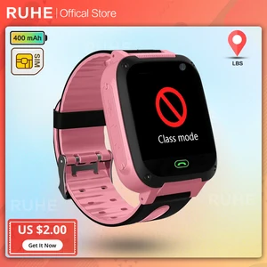 2021 smart watch kids gps s4 smart watch phone lbs sim card child sos call locator camera screen for android ios phones free global shipping