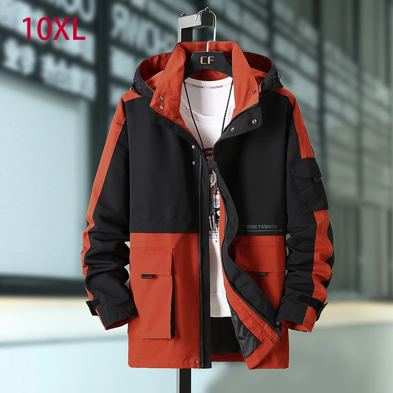 10XL 9XL 8XL 7XL 6XL 5XL новая мужская одежда размера плюс куртка пилот с капюшоном