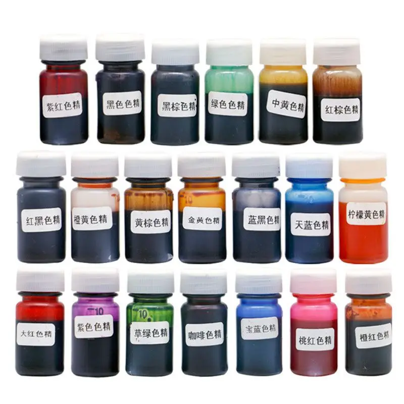 

20 Colors Epoxy Resin Dye Translucent Liquid Resin Colorant Non-Toxic Epoxy Resin Ink Pigment Kit Resin Jewelry Making