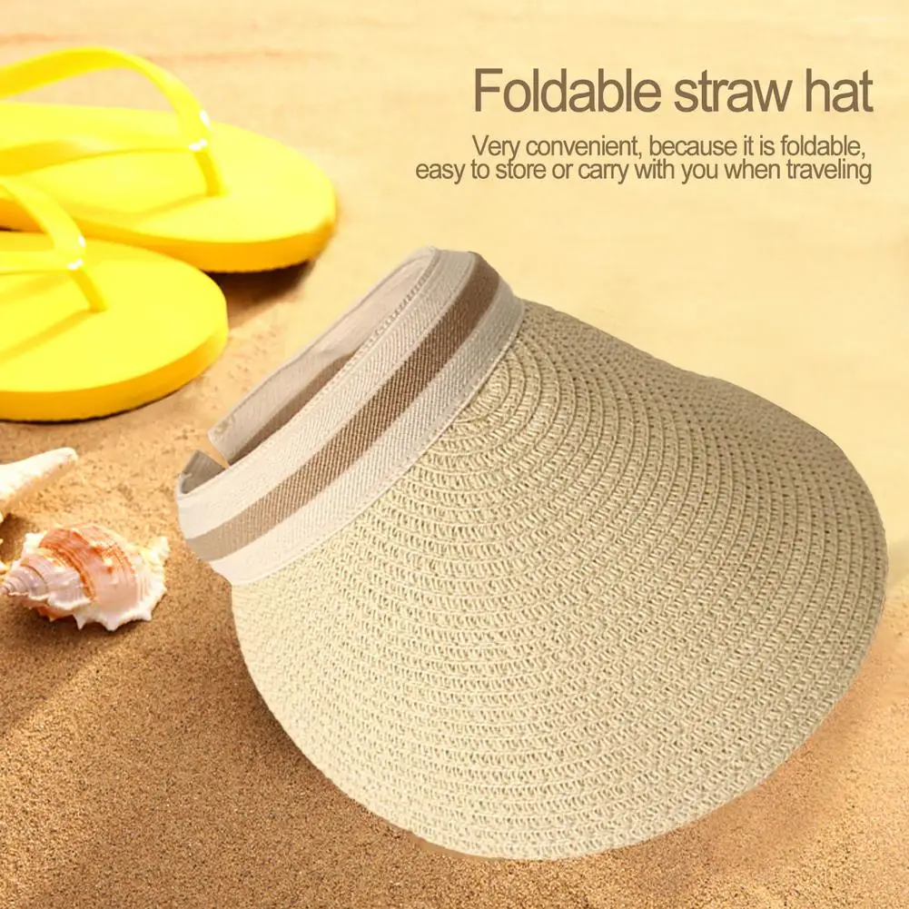

Woman's Sun Hats Hand Made Visor Hats Summer Hat Casual Shade Hat Empty Top Hat Beach