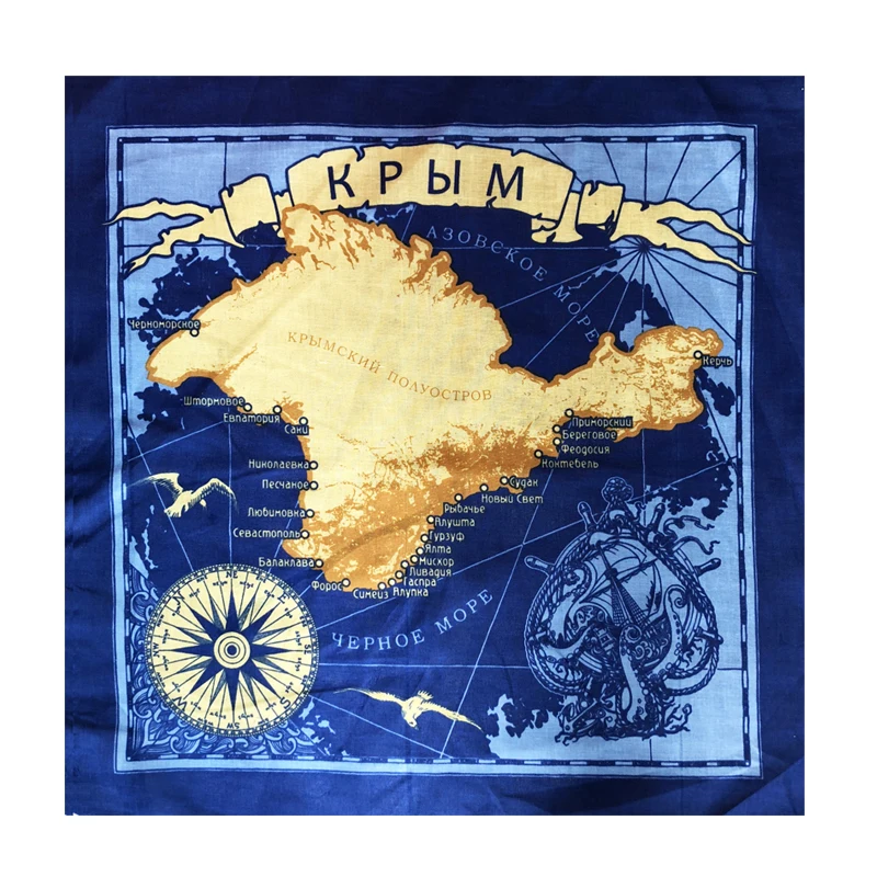 Морские банданы с якорем хлопковые белые синие мужские карманные квадратные Женская головная повязка головной платок шейный платок головной убор платок